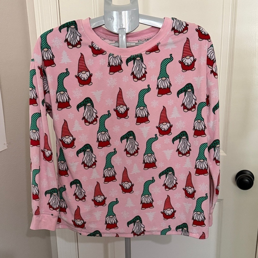 Holiday Time Pink and Green Gnome Shirt